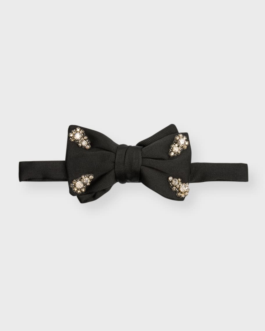 New Gucci Bow Tie DK Green Made in Italy