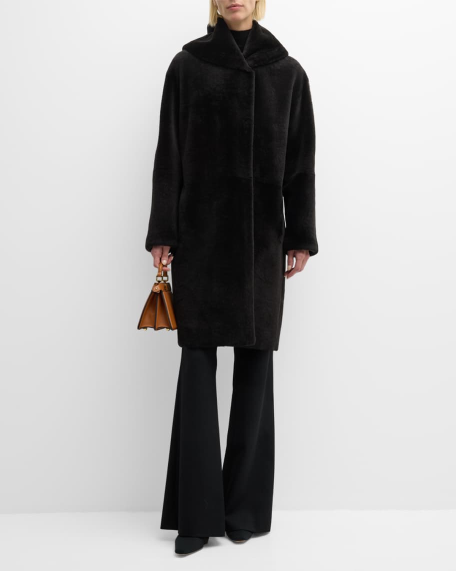 Gushlow and Cole Hooded Shearling Coat | Neiman Marcus