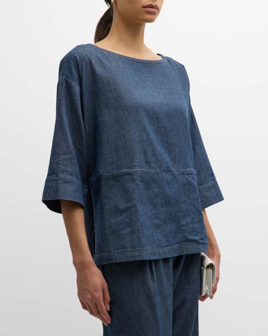 High Twist Voile X Nylon Twill Blouse main image 1