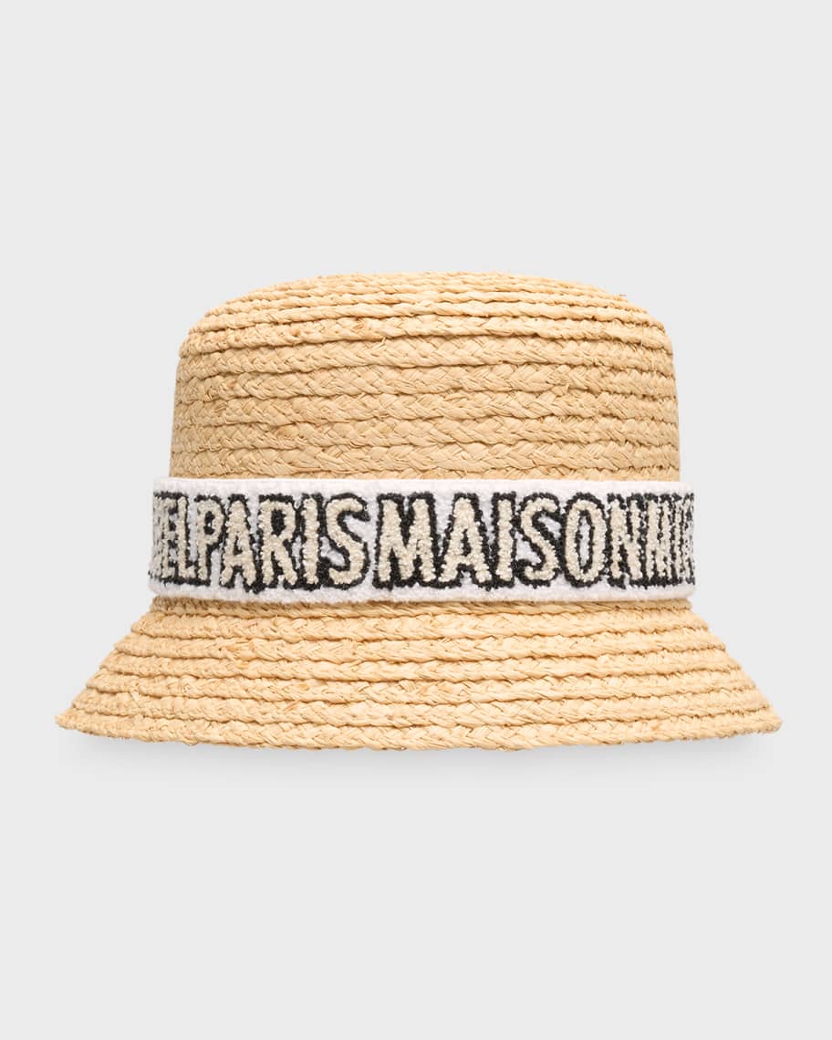 Straw Hat Dior Hat 2021 Maison Michel Mini Kendall Straw Bucket