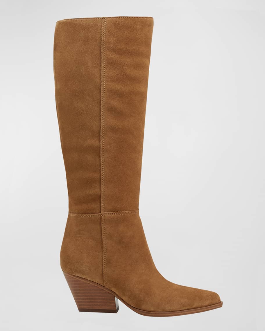 Marc Fisher LTD Challi Tall Suede Boots | Neiman Marcus