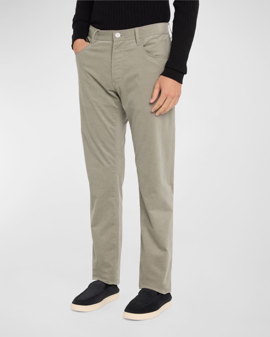 Giorgio Armani Men's Corduroy 5-Pocket Pants | Neiman Marcus