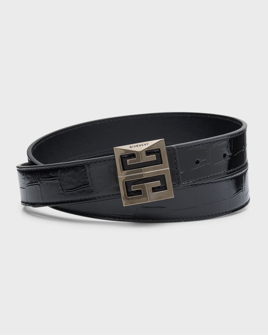 Givenchy Brown Calf Leather Bos Taurus Regular Belt