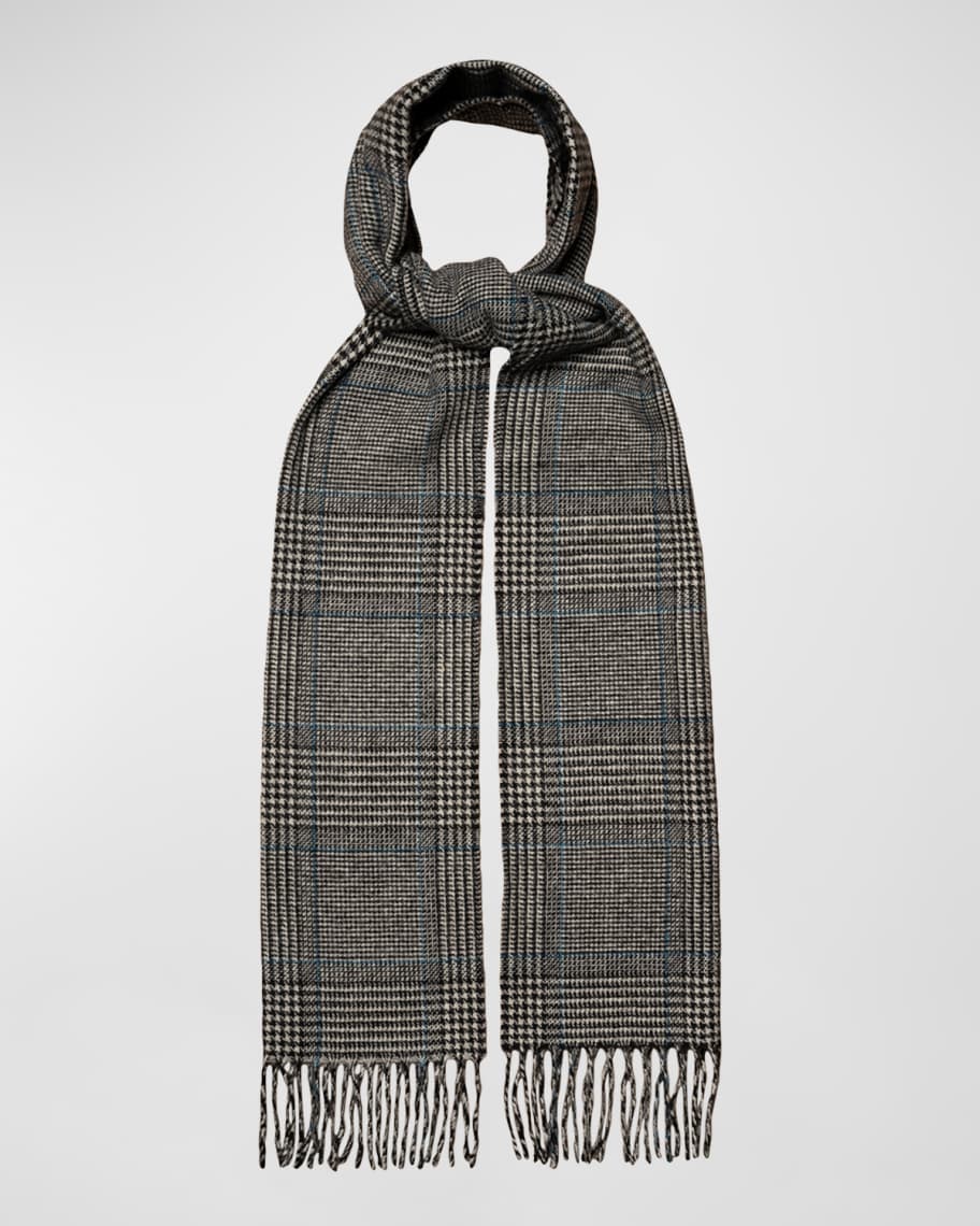 Eden Park Paris Striped Mens Black/Grey Scarf main image 1