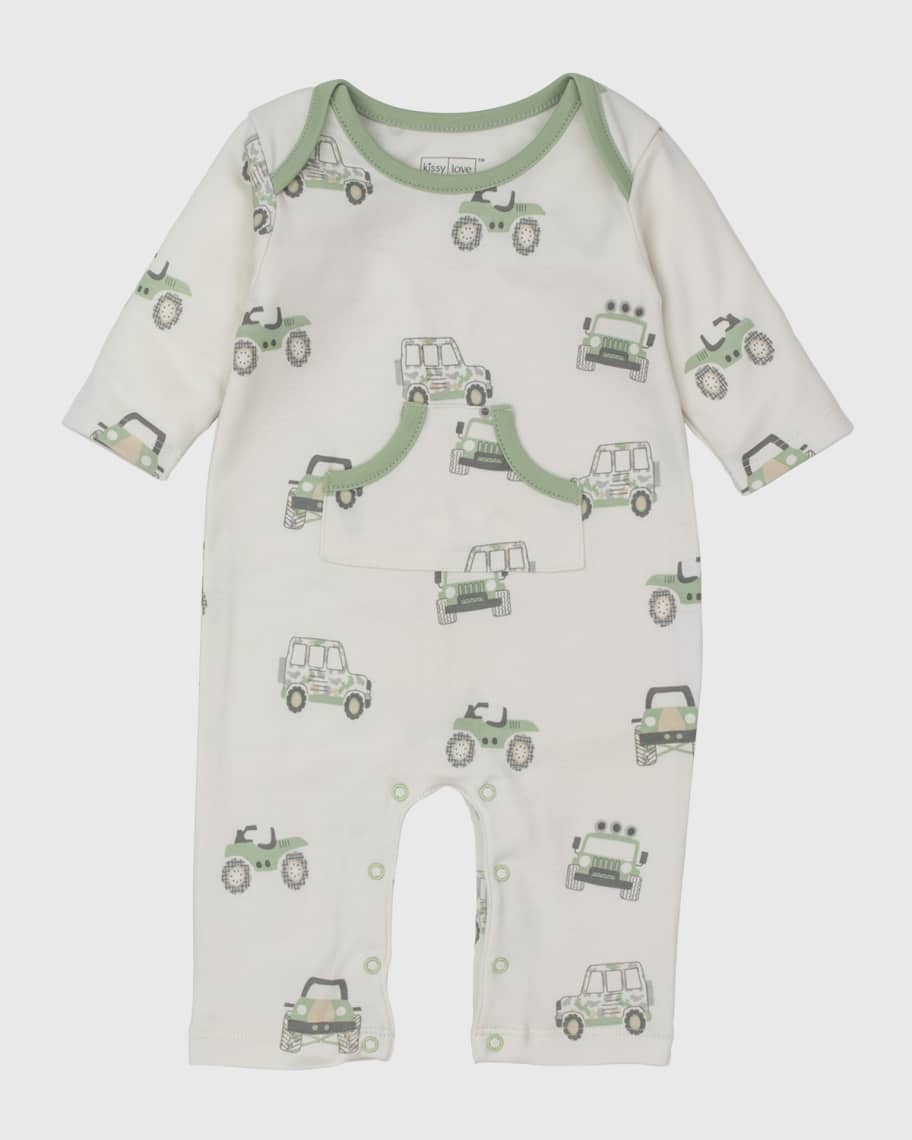 Kissy Love by Kissy Kissy Boy's Nature AdventurePrint Playsuit, Size