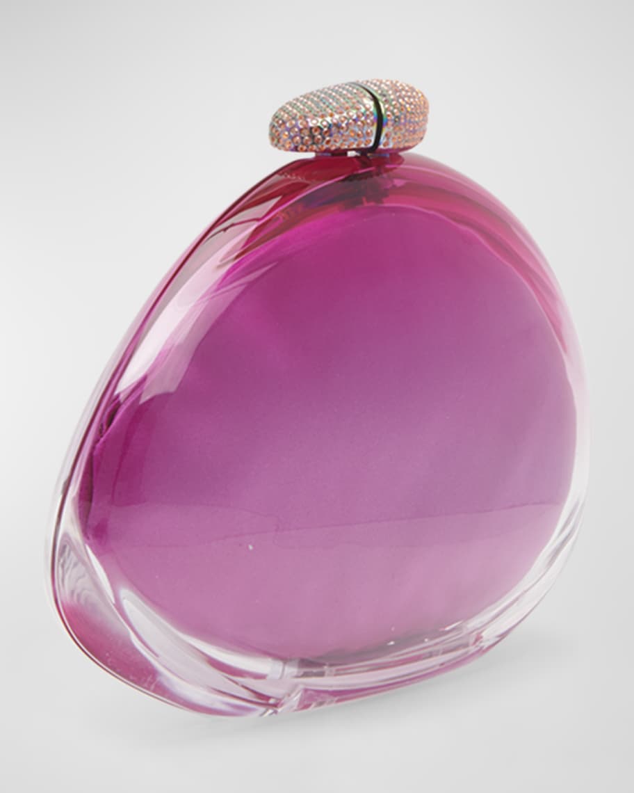 Image 3 of 5: Ariel Clear Silk Clutch Bag