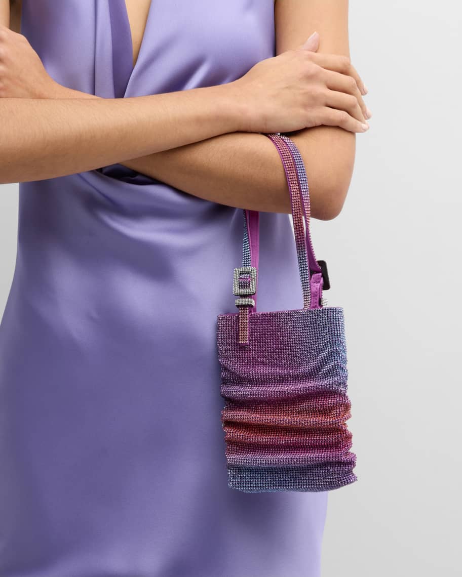 Image 3 of 6: Lollo La Petite Crystal Top-Handle Bag