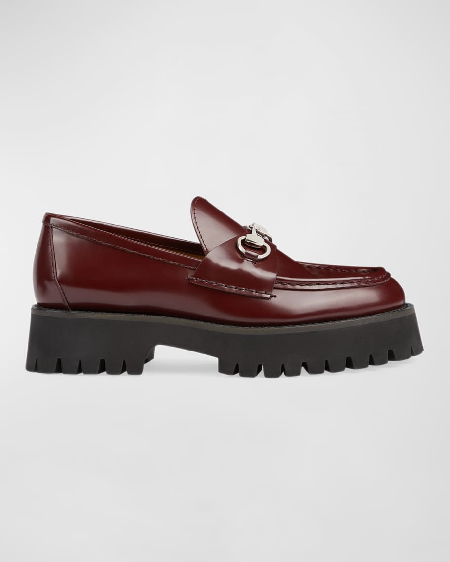 Gucci Sylke Leather Bit Loafers | Neiman Marcus