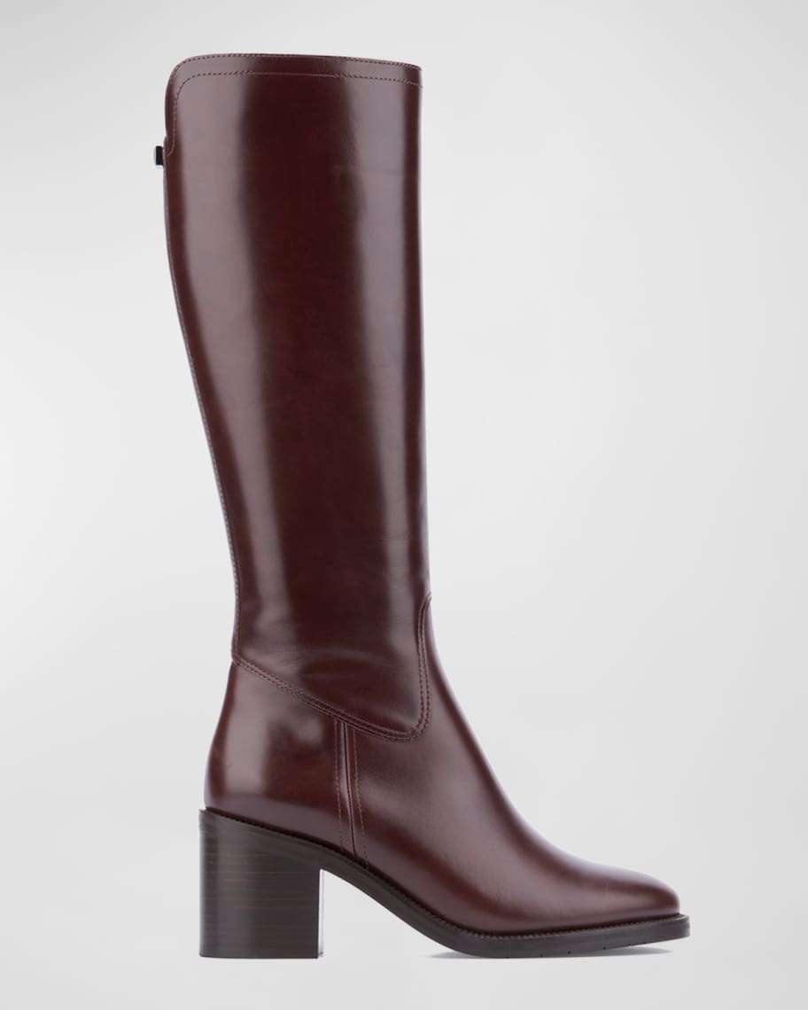 Aquatalia Josephina Leather Riding Boots | Neiman Marcus