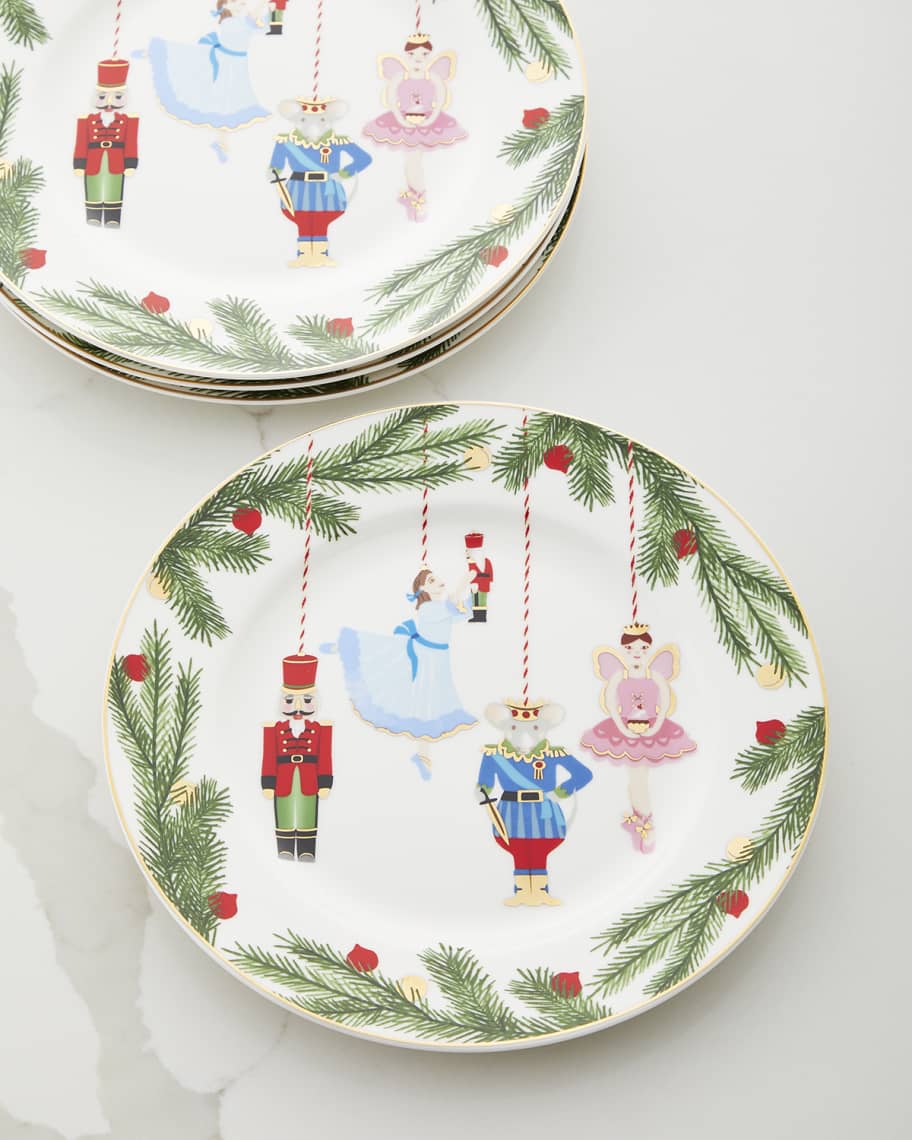 Neiman Marcus Nutcracker Salad Dessert Plates Set of 4 Neiman Marcus