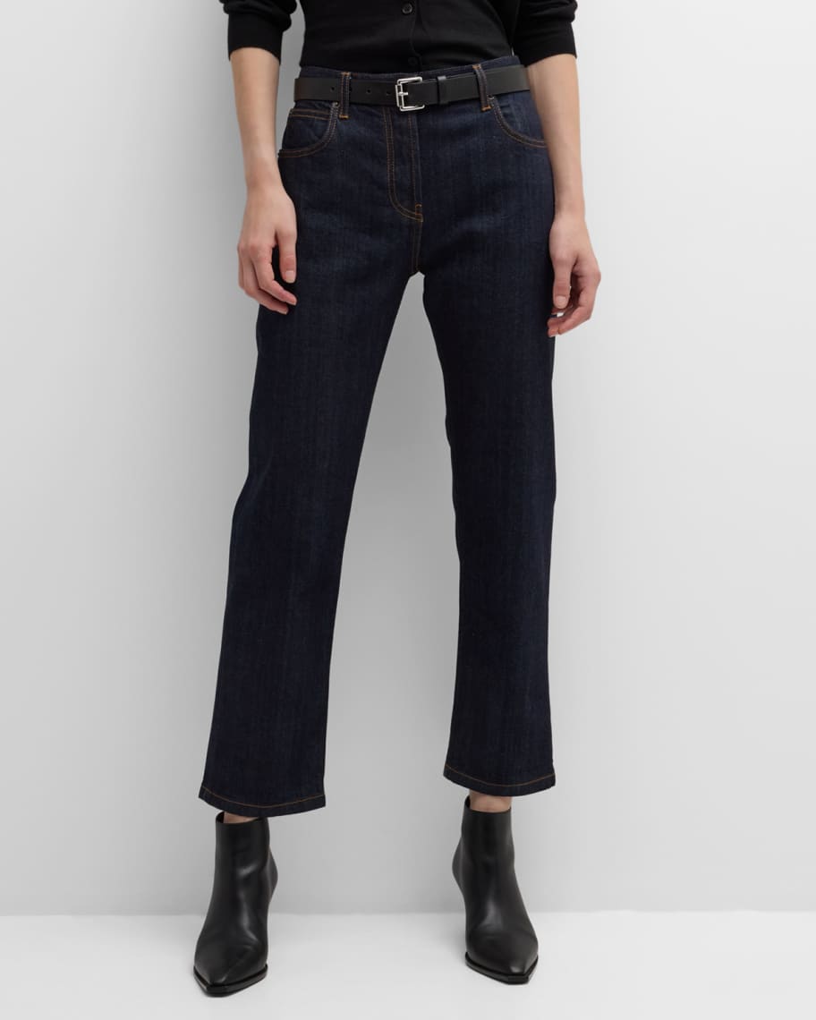 Louis Vuitton - Indigo Blue Cropped Jeans - Indigo - Women - Size: 34 - Luxury
