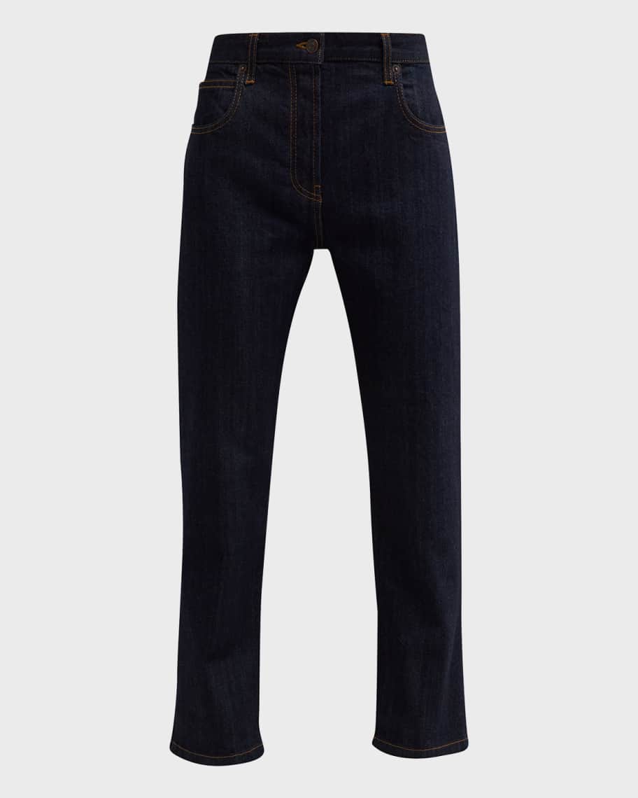 （New）The Row Riaco クロップドストレートレッグジーンズ THE ROW ローライズ クロップド ストレートジーンズ | NET-A-PORTER