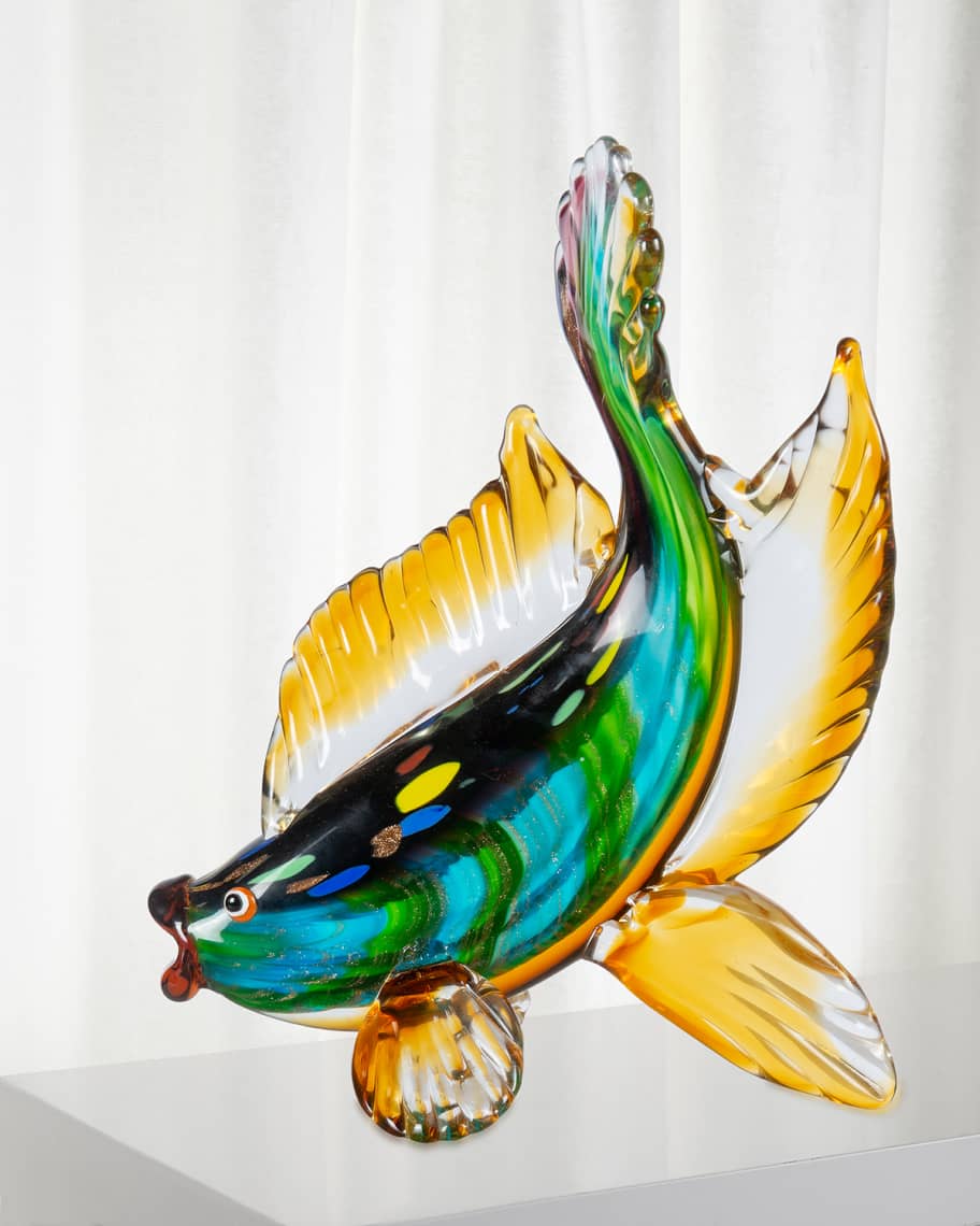 Dale Tiffany Bavaro Fish Art Glass Figurine | Neiman Marcus