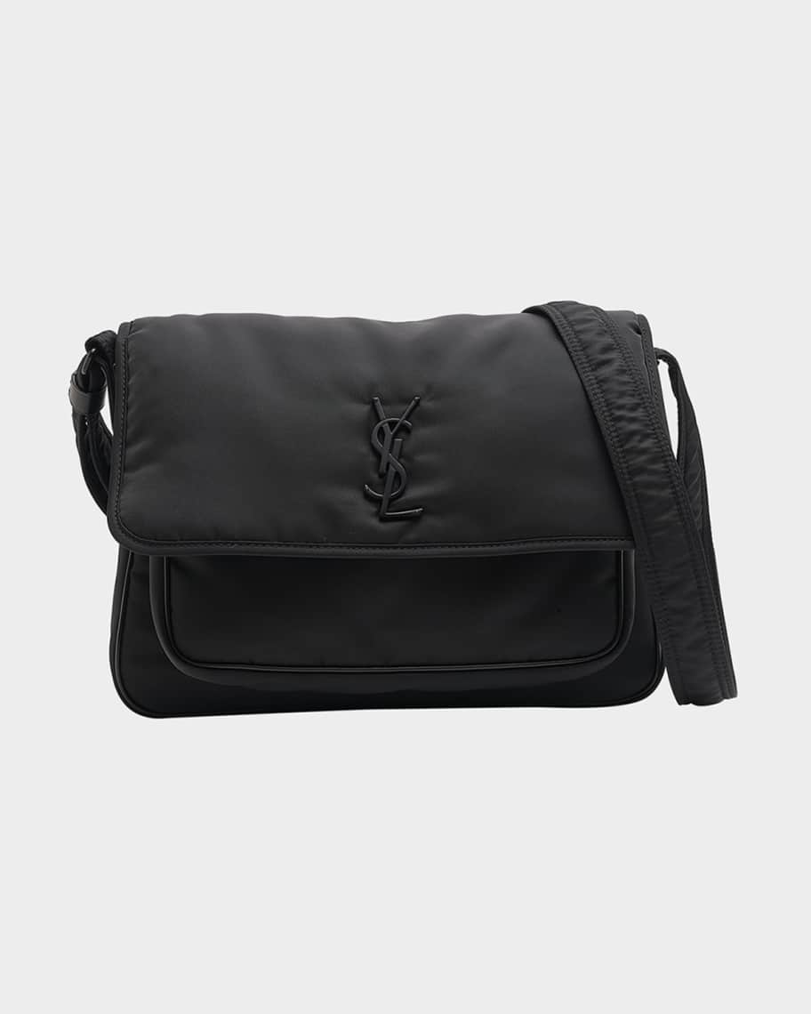 Saint Laurent Men's Niki Nylon Messenger Bag | Neiman Marcus
