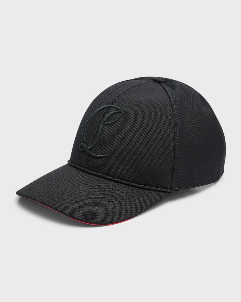 Christian Louboutin Men's Mooncrest Embroidered Baseball Hat | Neiman ...