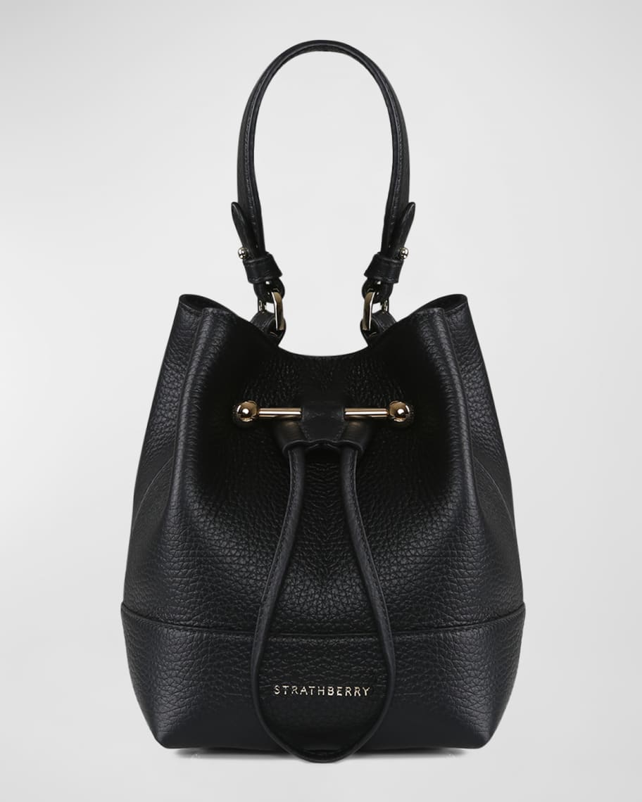 STRATHBERRY Lana Osette Pebbled Leather Bucket Bag | Neiman Marcus