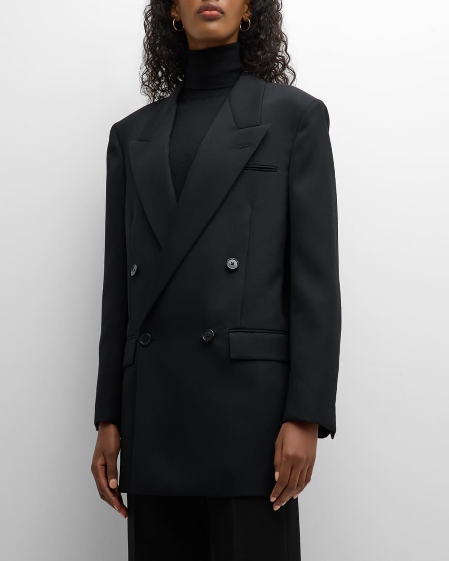 THE ROW Myriam Double-Breasted Blazer Jacket | Neiman Marcus