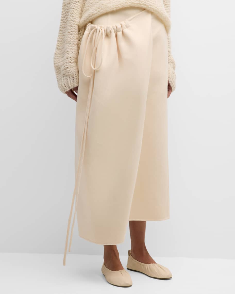 Image 2 of 6: Silon Cashmere-Blend Maxi Skirt