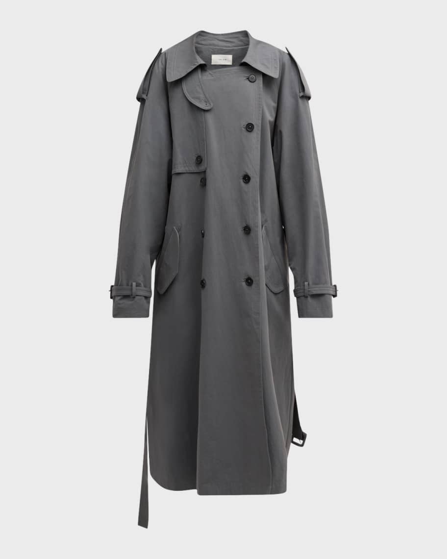 THE ROW Avio Belted Long Trench Coat Neiman Marcus