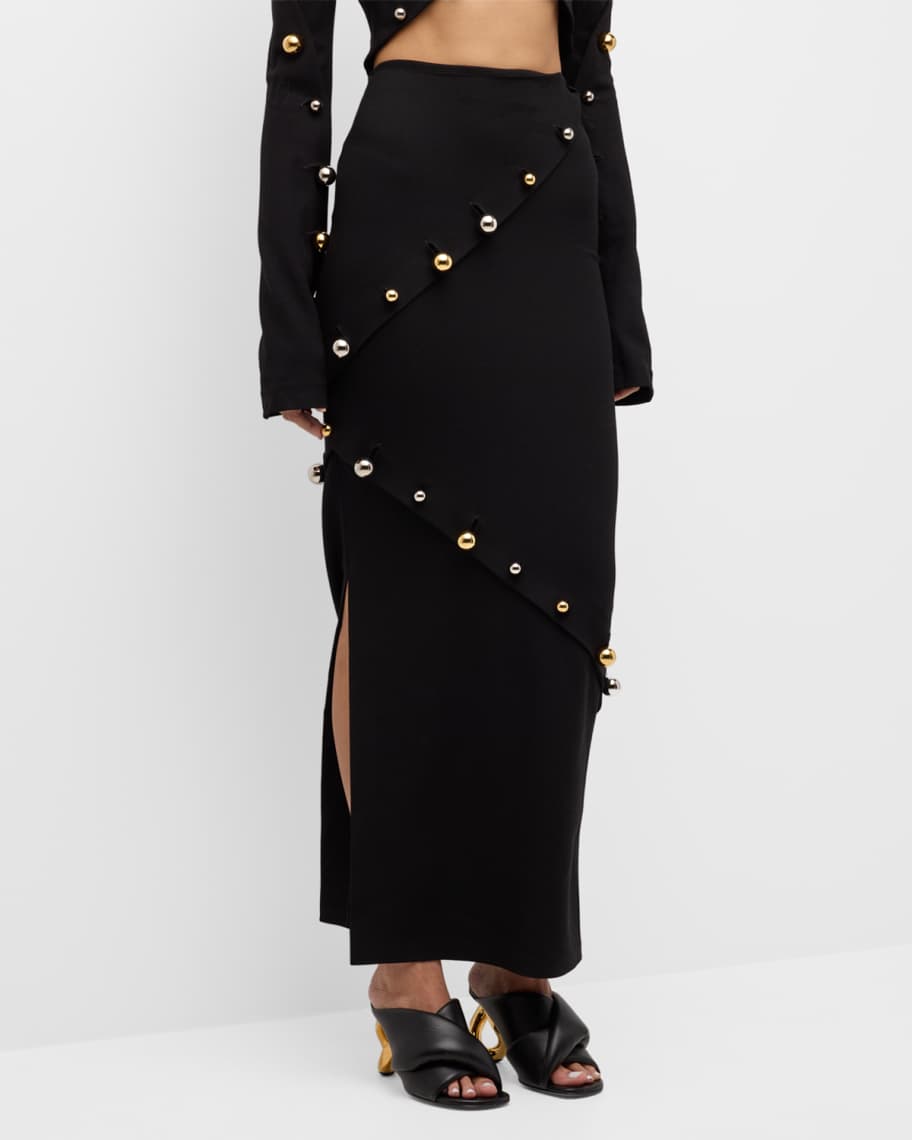 Image 2 of 6: Octopus Button Maxi Skirt