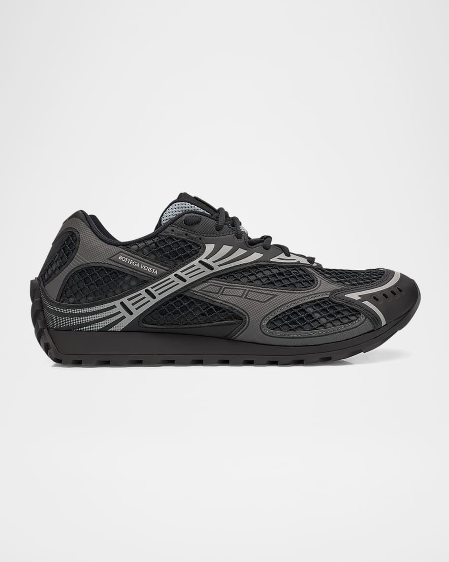 Bottega Veneta Men's Orbit Technical Fishnet Sneakers