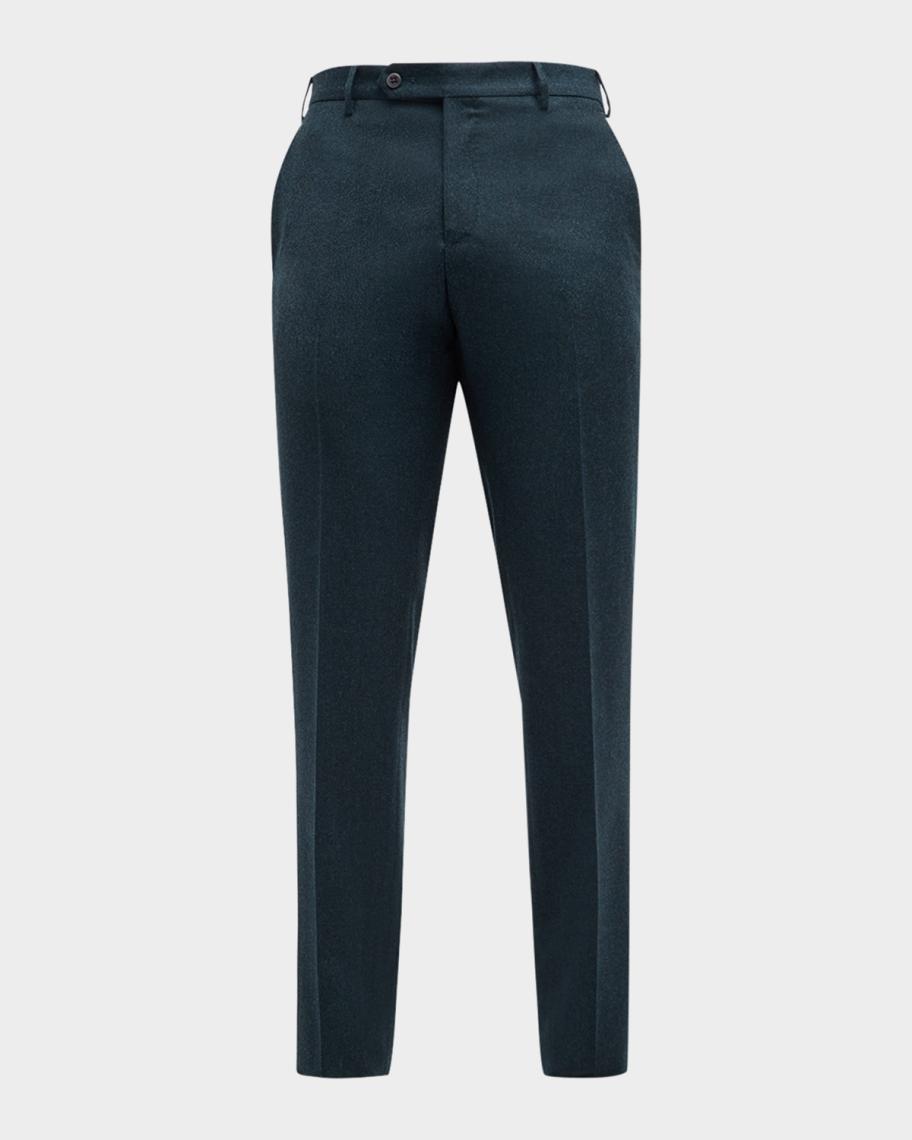 Pantalon De Costume Homme ZANELLA PARKER - Taille 32 - 100% Laine - Noir - Neuf Avec Étiquettes