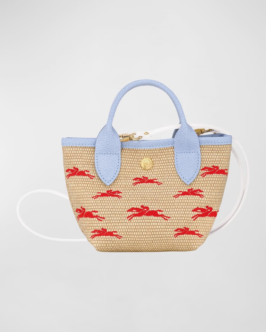 Longchamp Le Pliage Panier XS Straw Crossbody Bag Neiman Marcus