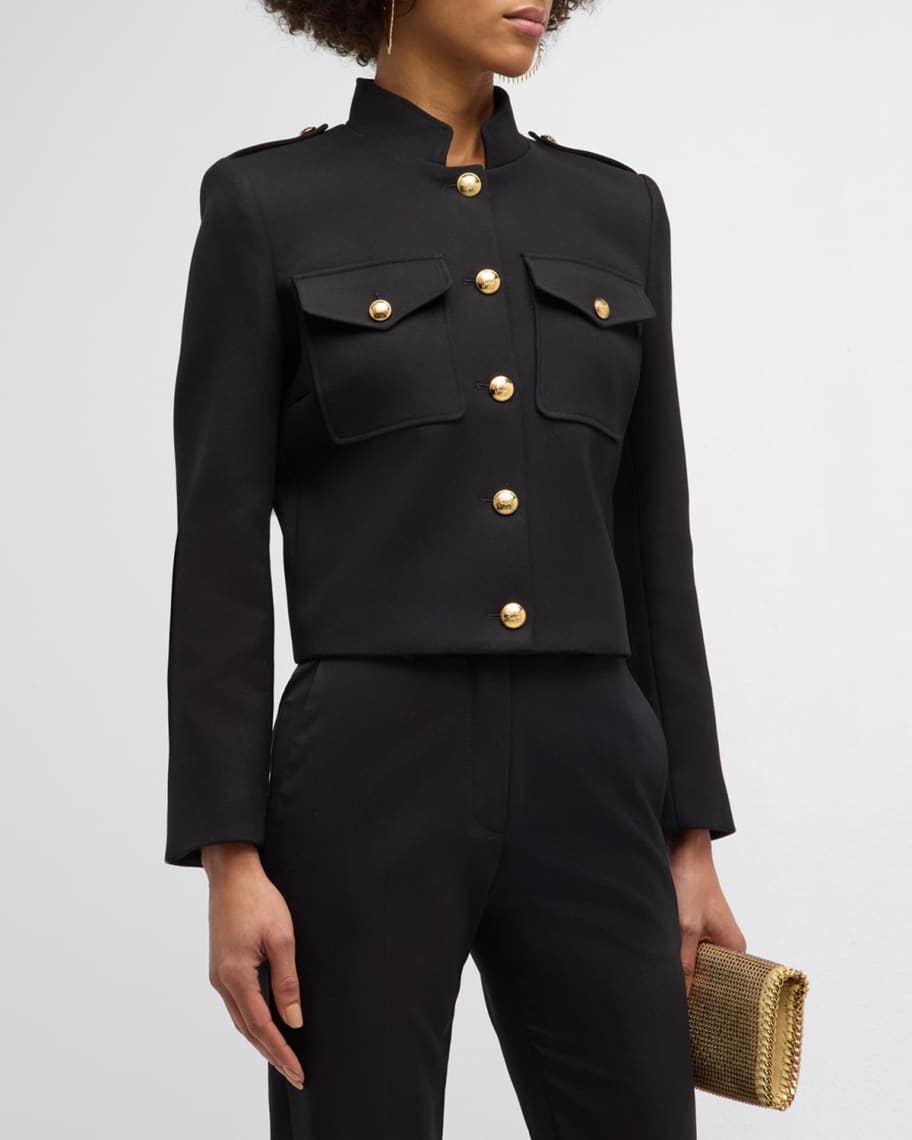 Authentic Louis Vuitton black uniform jacket blazer with pockets gold  buttons