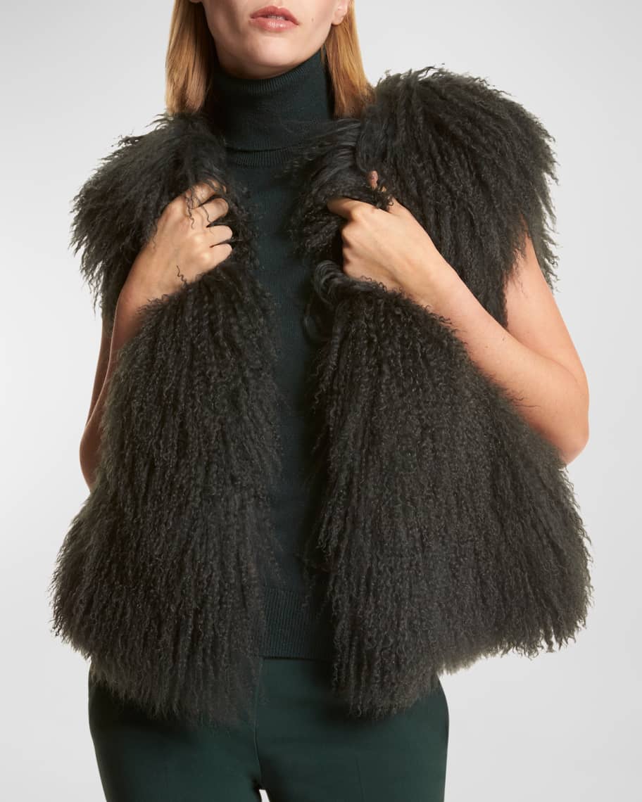 Michael kors 2024 mongolian fur coat