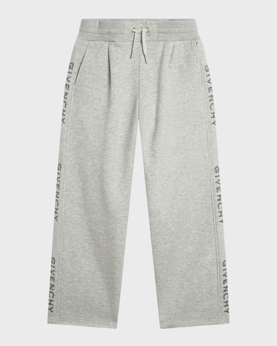 Givenchy Girl s Fleece Embroidered Logo Sweatpants Neiman Marcus