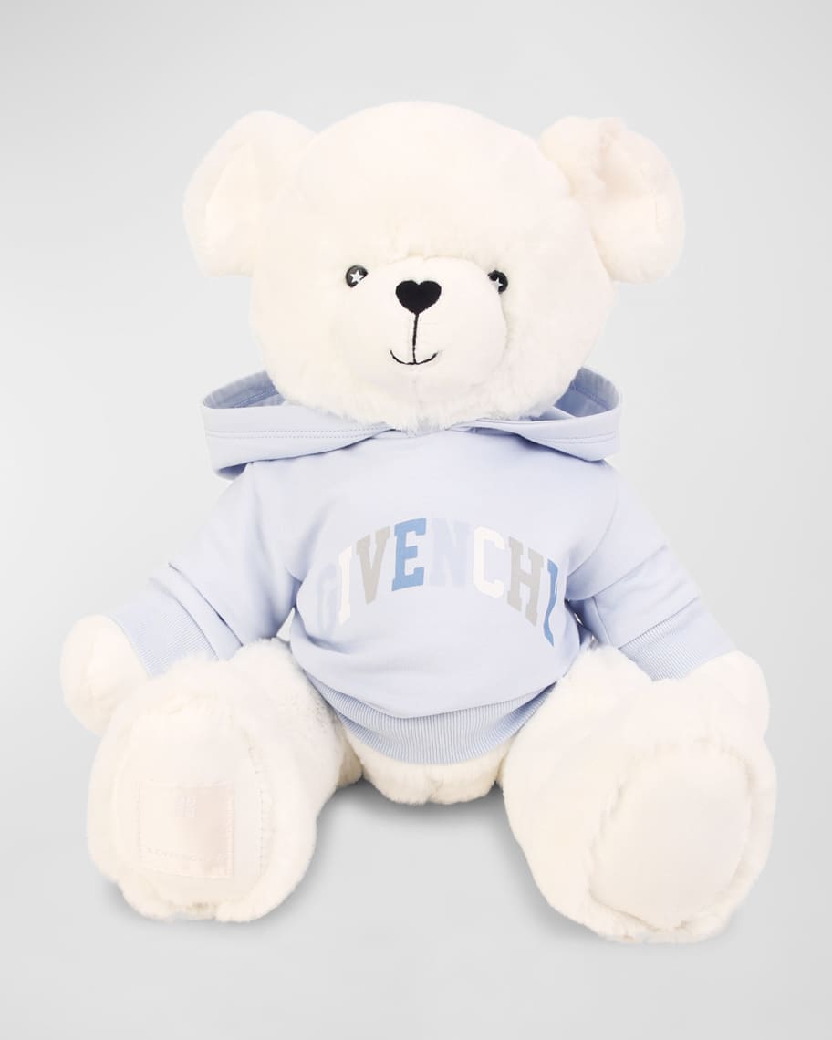 Givenchy Kids 4G-print plush bear toy - White
