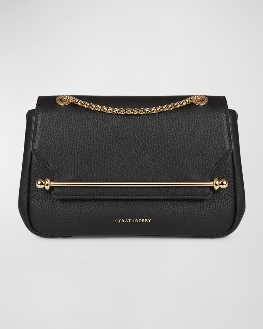 STRATHBERRY East-West Flap Leather Chain Shoulder Bag | Neiman Marcus