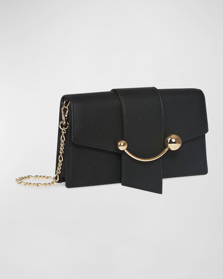 STRATHBERRY Crescent Flap Leather Chain Shoulder Bag | Neiman Marcus