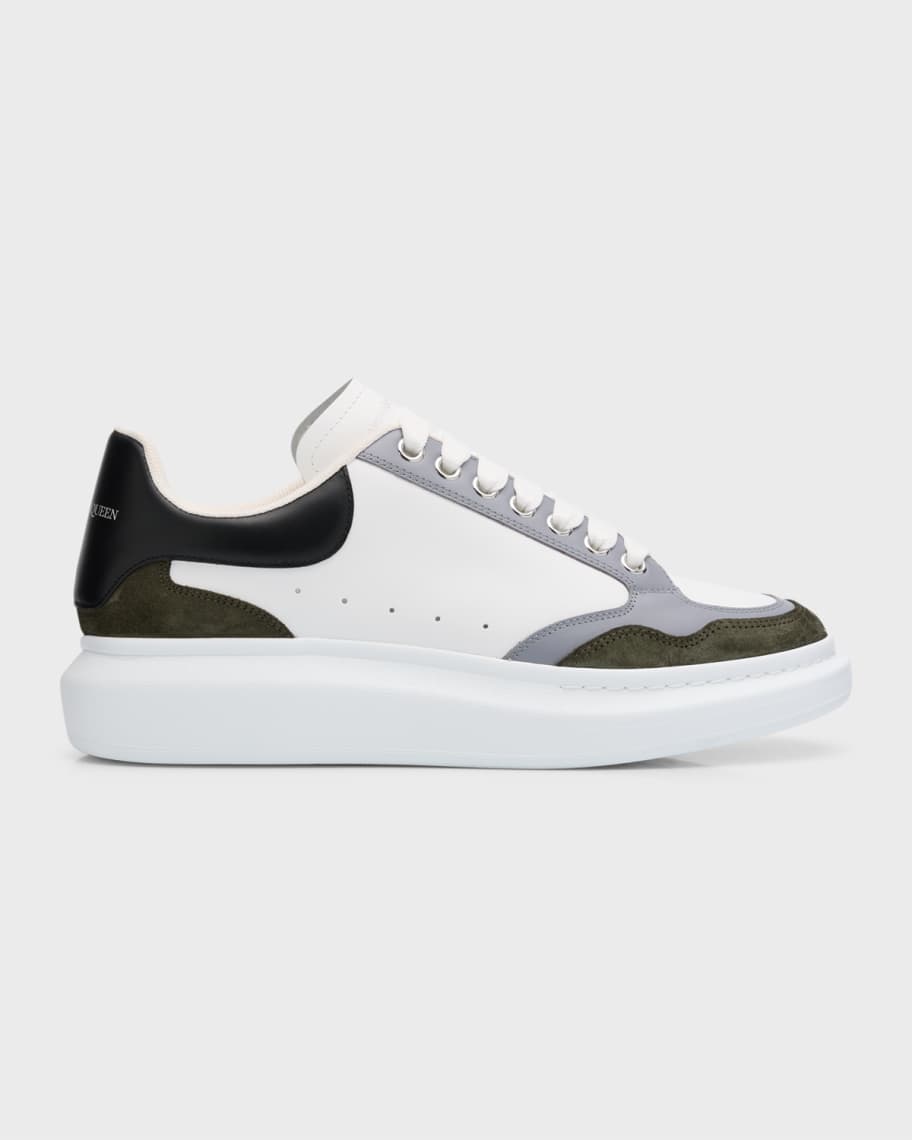 Alexander McQueen Men's Colorblock Leather Sneakers | Neiman Marcus