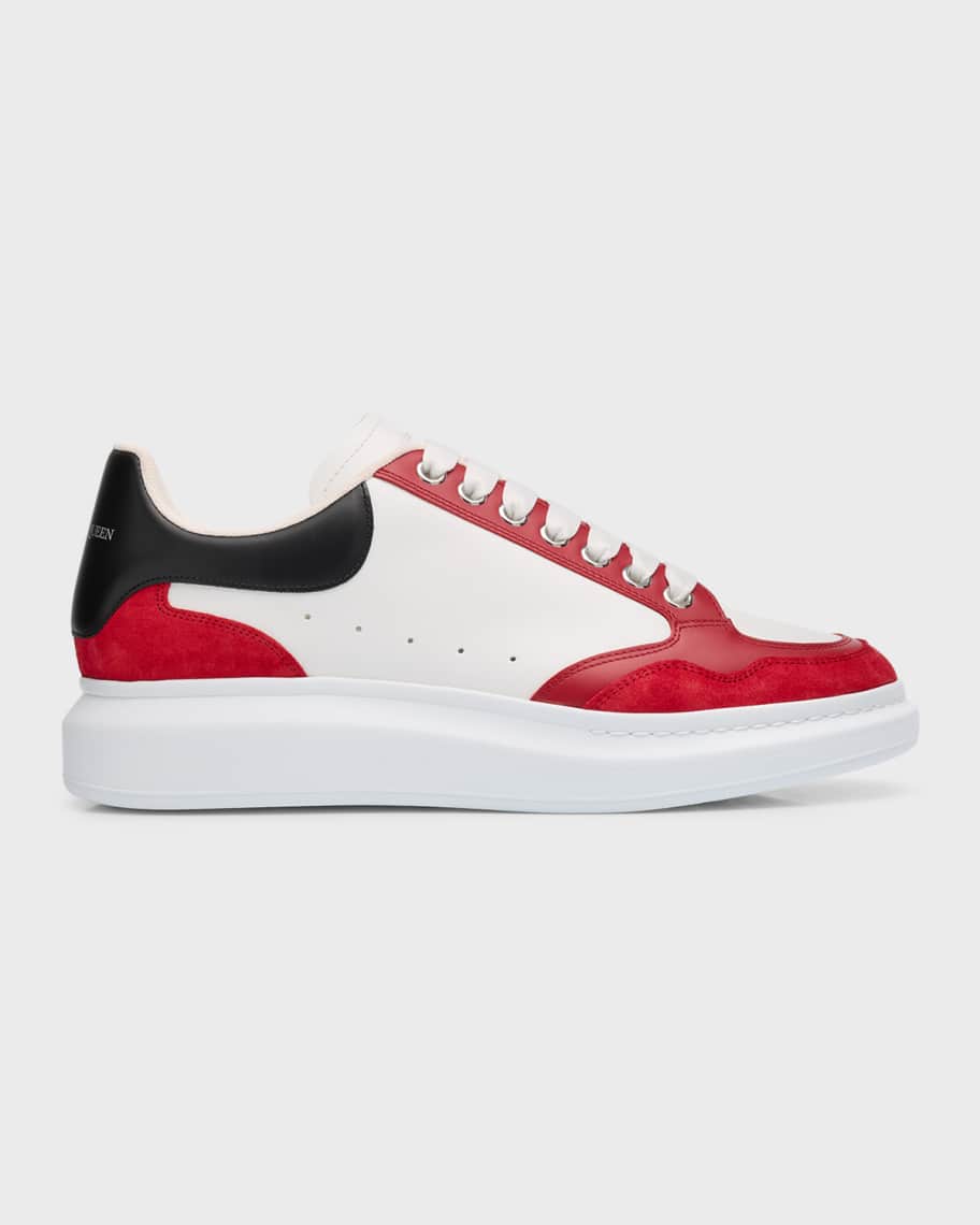 Alexander McQueen Men's Colorblock Leather Sneakers Neiman Marcus