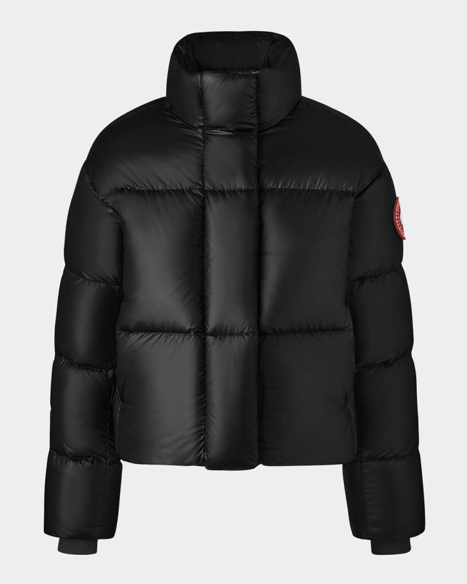 Cropped canada goose coat clearance