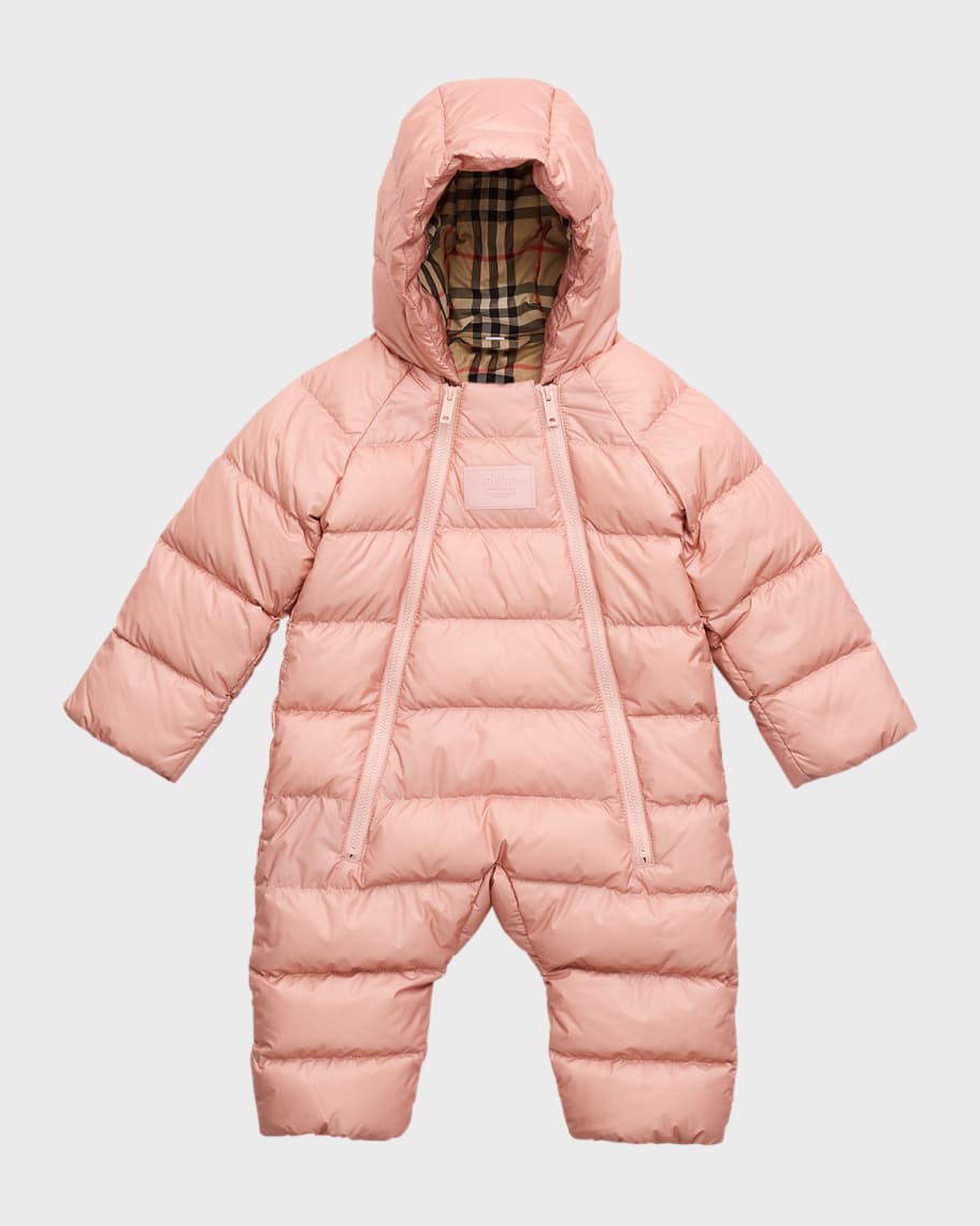 Burberry baby girl on sale snowsuit