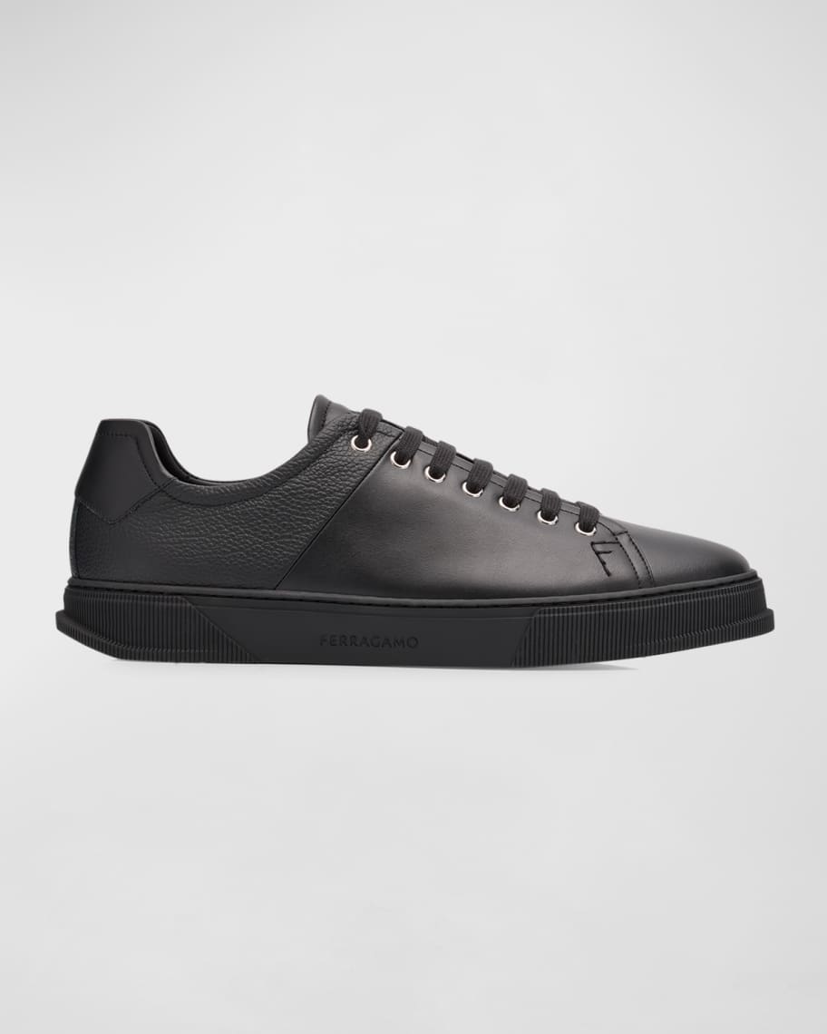 スニーカー FERRAGAMO Black leather Brandy 1 sneakers FERRAGAMO Sneakers Brandy | Men's Shoes | Vitkac
