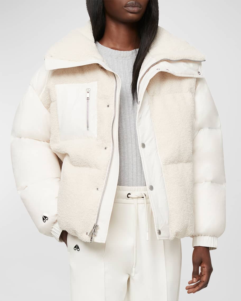 Moose Knuckles Elmira Sherpa Puffer Jacket | Neiman Marcus