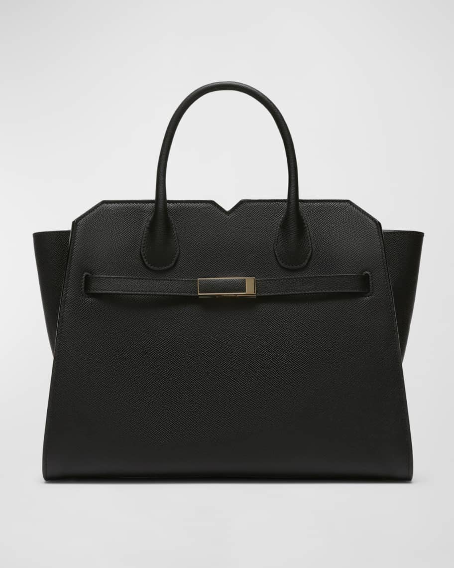 Valextra Milano Medium Leather Tote Bag | Neiman Marcus