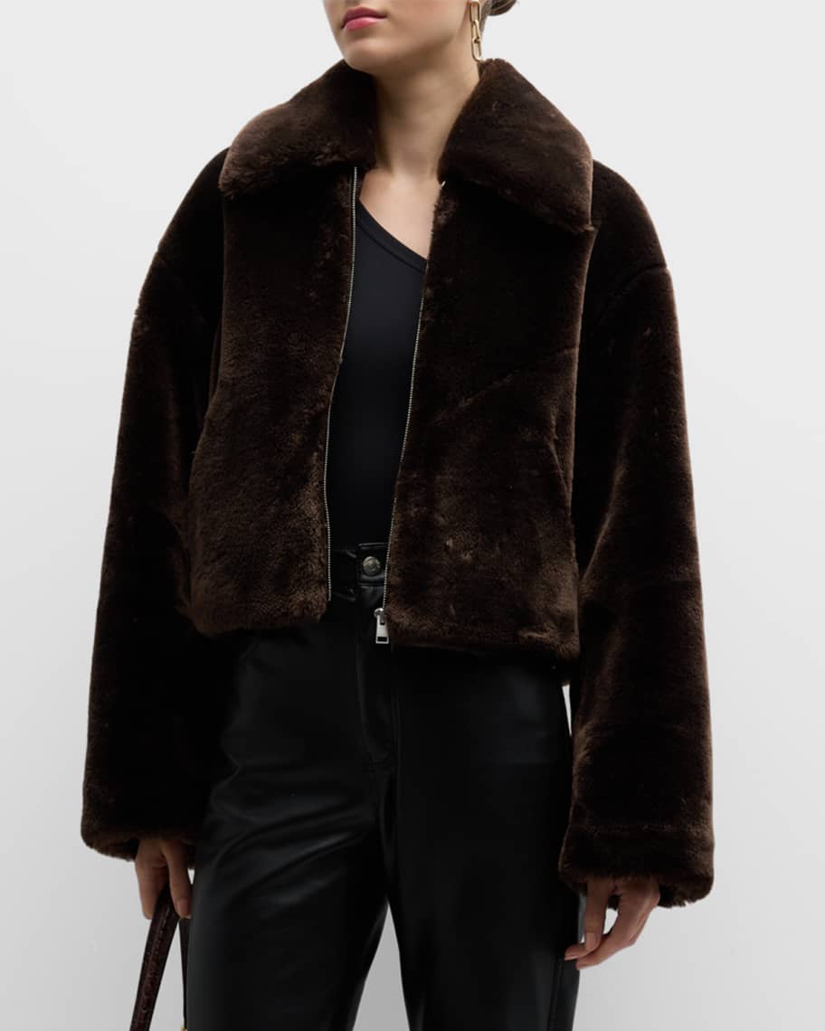 Frame faux fur coat hot sale