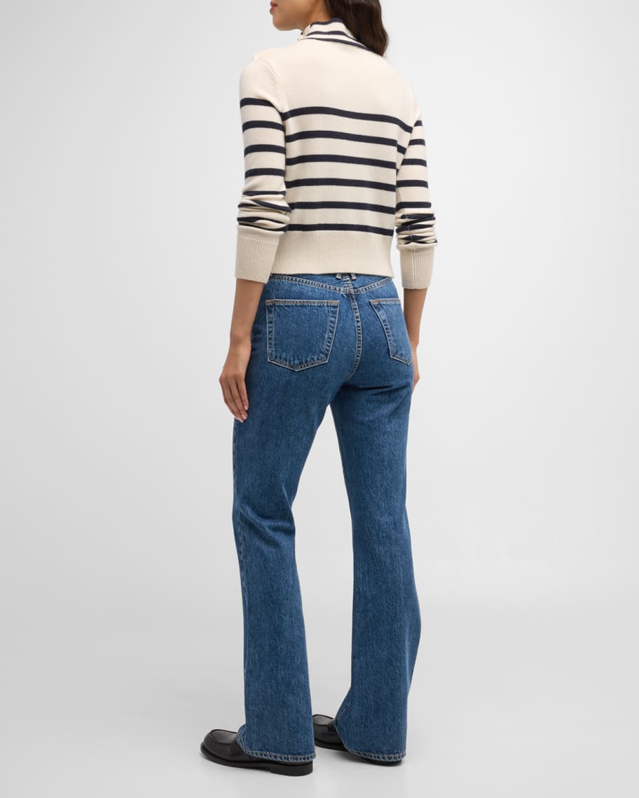 Image 3 of 6: Shrunken Mariner Cashmere Turtleneck Sweater