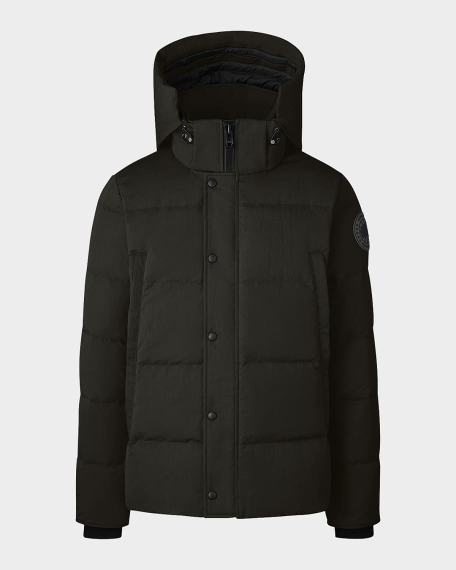 Canada Goose Men's Coated Wyndham Black Label Parka | Neiman Marcus