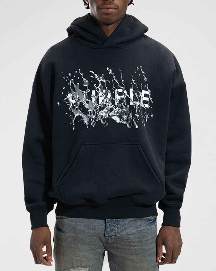 Purple graphic hoodie mens