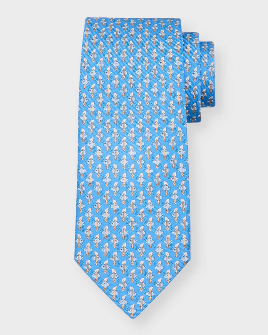ferragamo fish tie