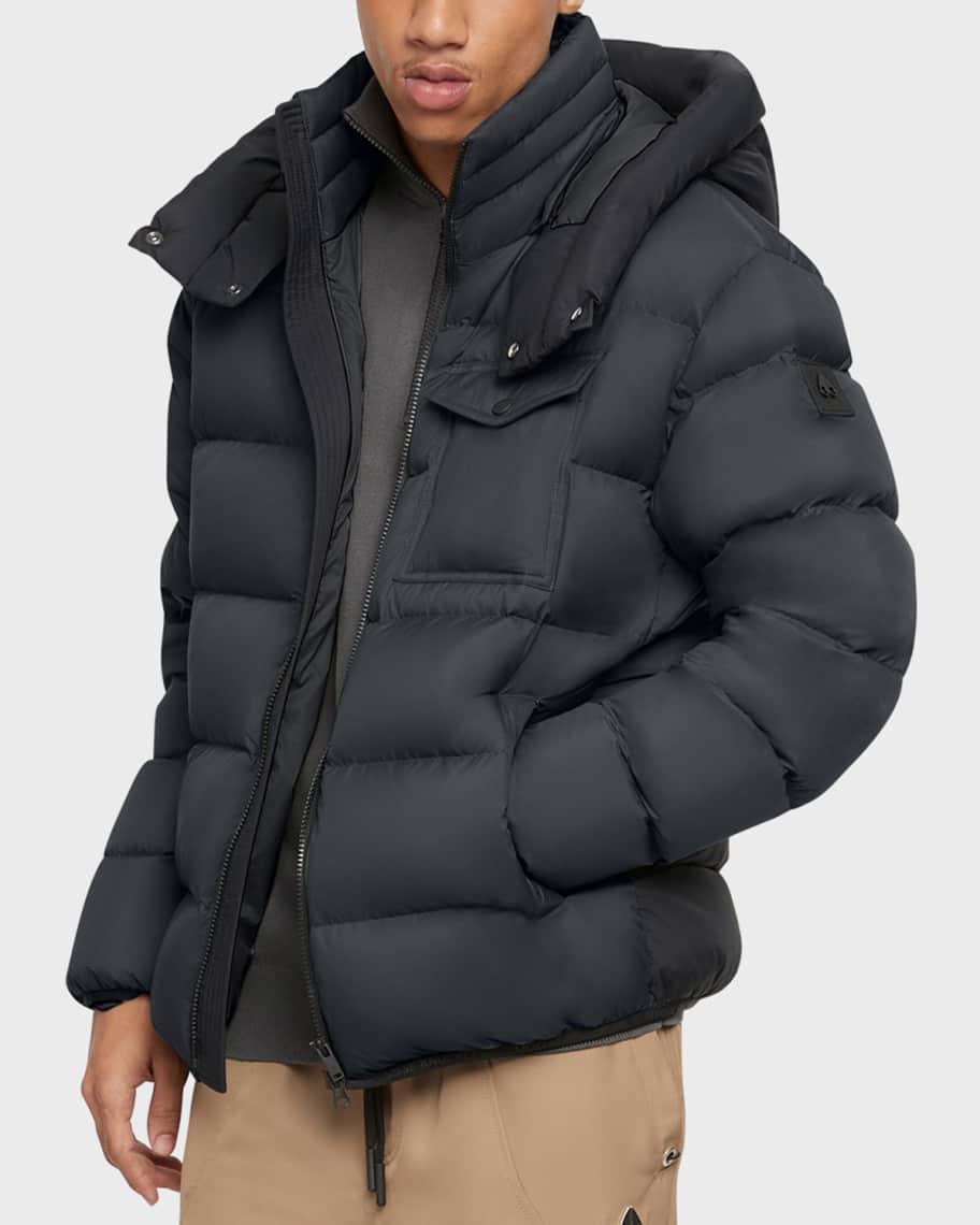 Louis Vuitton Padded Nylon Jacket BLACK. Size 52