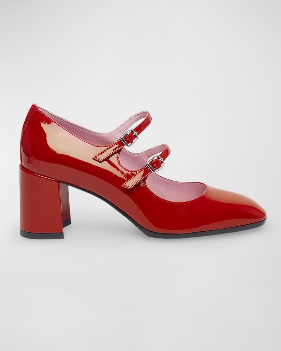 パンプス MARY JANE PUMP ALICE Alice - Silver leather Mary Janes pumps | Carel Paris