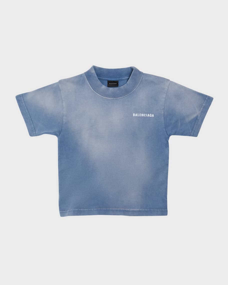 Balenciaga baby shop blue t shirt