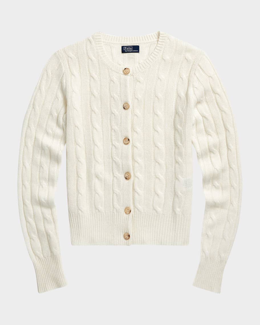 Ralph lauren cable knit cardigan womens hotsell