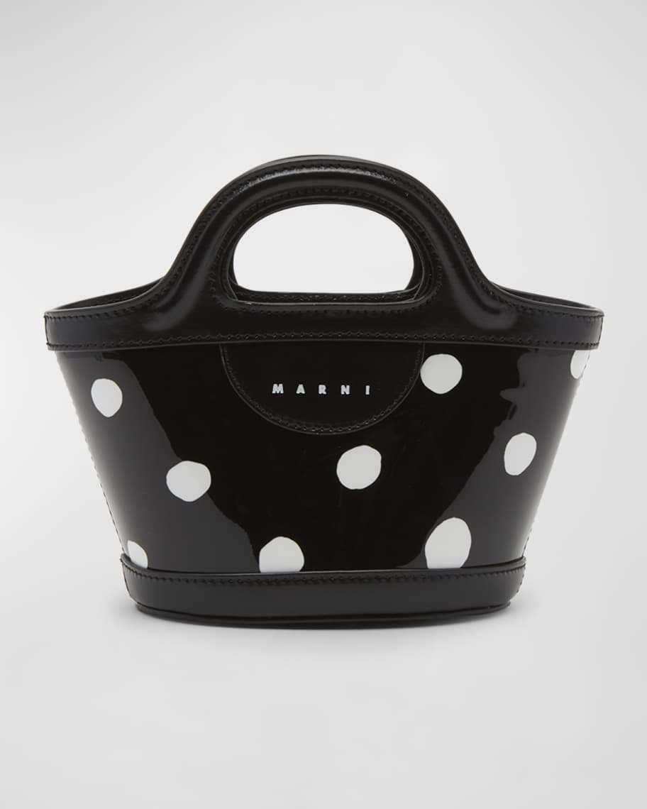 Marni Black Polka Dot Tote